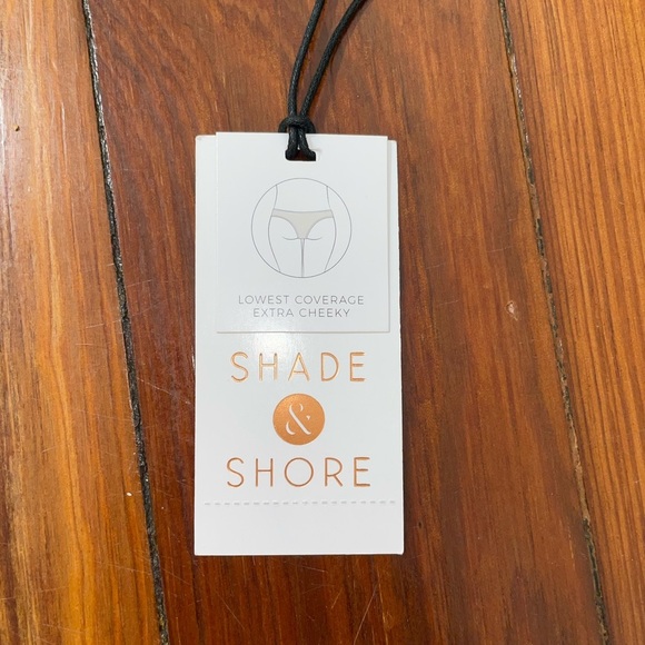 Shade and Shore Women’s Extra Cheeky Textured Yellow Bikini Bottoms-Size Large - Picture 6 of 7